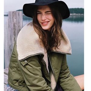 UNIF X UO SHERPA LINED BOMBER JACKET