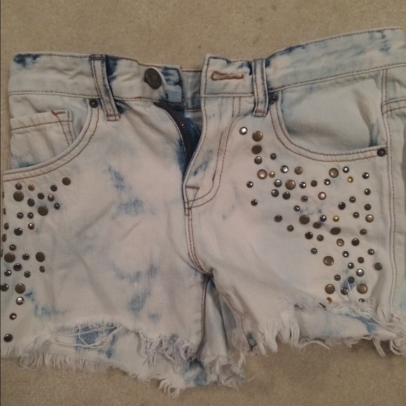 Urban Outfitters Denim - Urban Outfitters light wash studded jean shorts