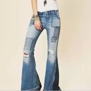Free People Festy Super Flare Selena Wash size 26