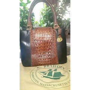 Black & Brown Brahmin purse