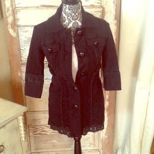 Lace black jacket