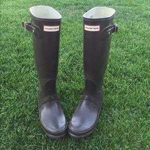 Hunter Rain Boots- Brown
