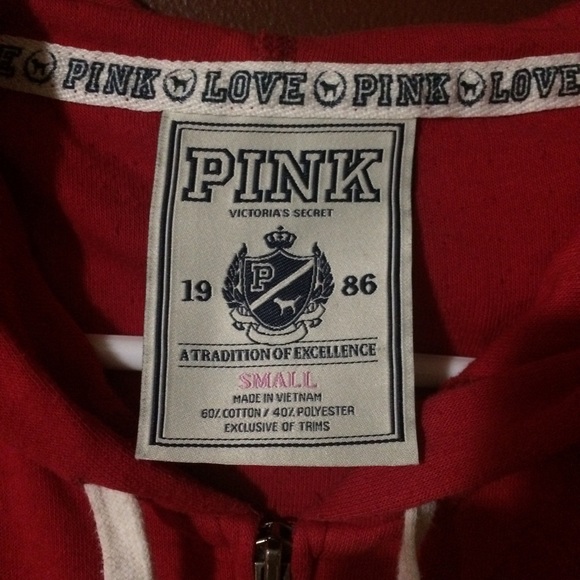 PINK Light Zip Up Hoodie - Picture 2 of 3