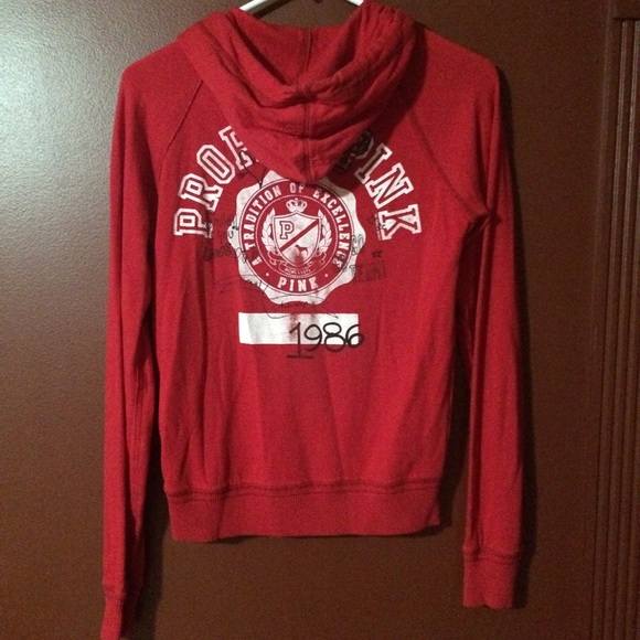 PINK Light Zip Up Hoodie - Picture 3 of 3