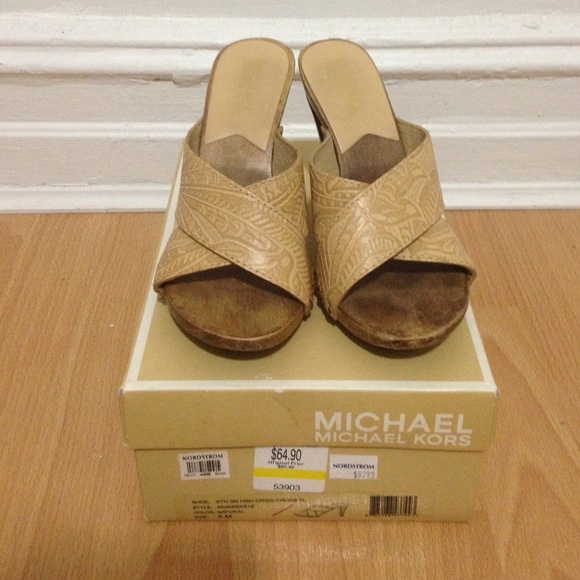Michael by Michael Kors wood sandal