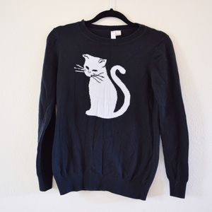 Black cat sweater