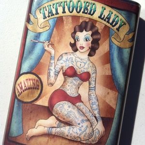 Tattoo Pin Up Flask
