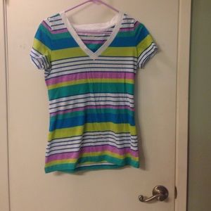 Multicolor striped tee-shirt