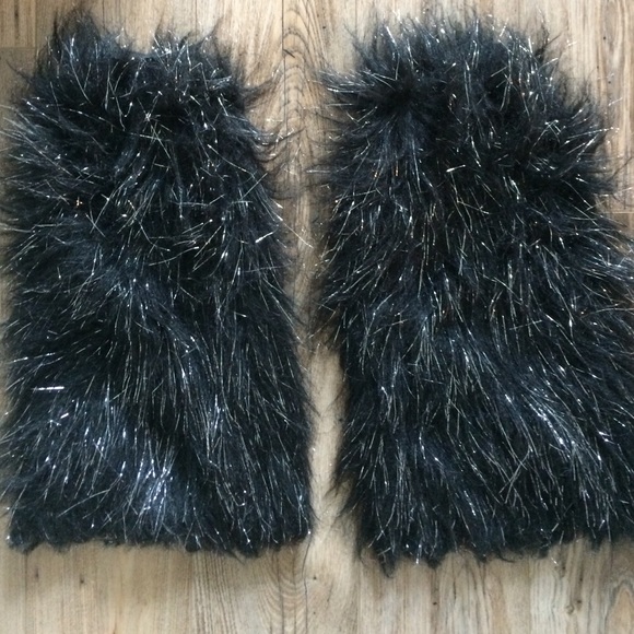 Black glitter costume fluffies