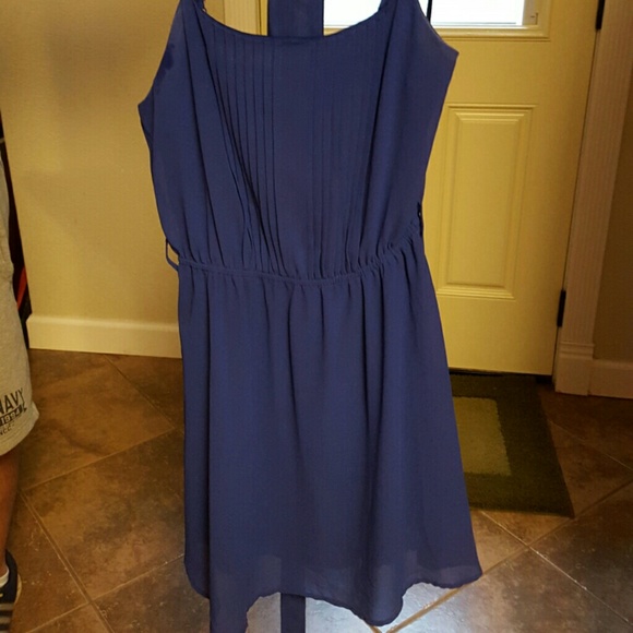 ***SOLD***Royal blue  chiffon dress
