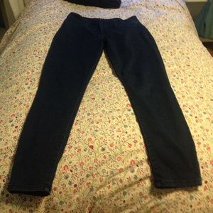 Dark wash high waisted jeans