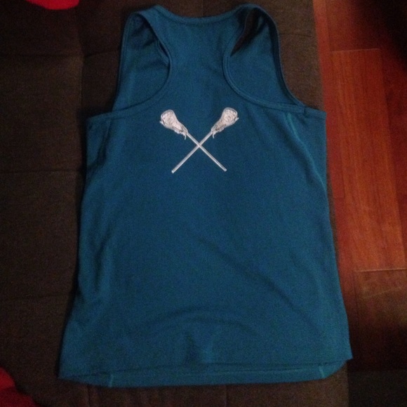 Turquoise Lacrosse tank top