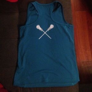 Turquoise Lacrosse tank top