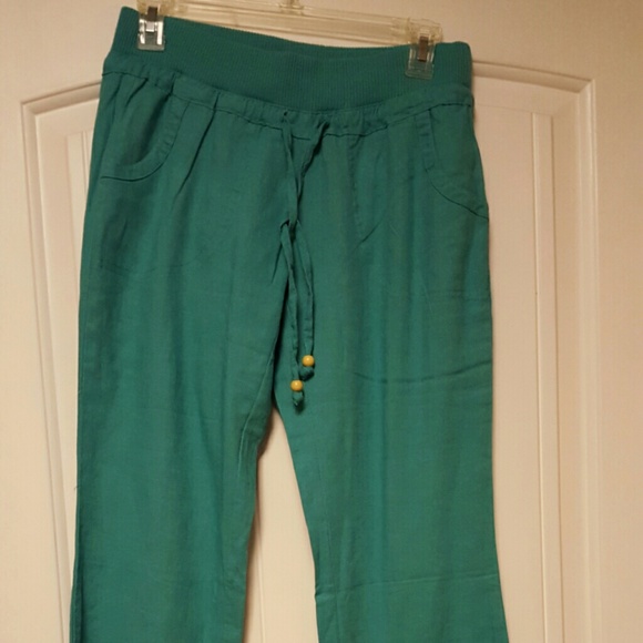 ****SOLD****Jade linen pants