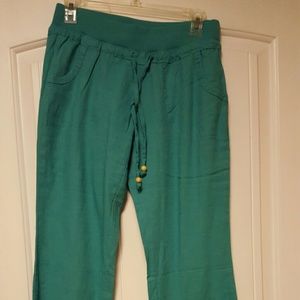 ****SOLD****Jade linen pants