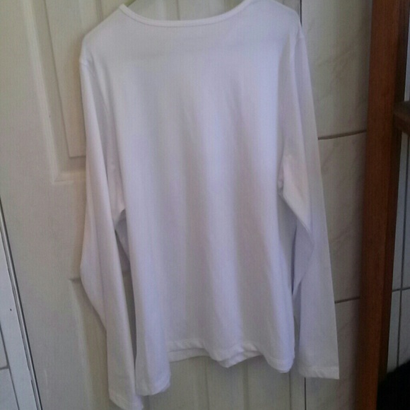 Sold Susan Graver White Top - Picture 2 of 3