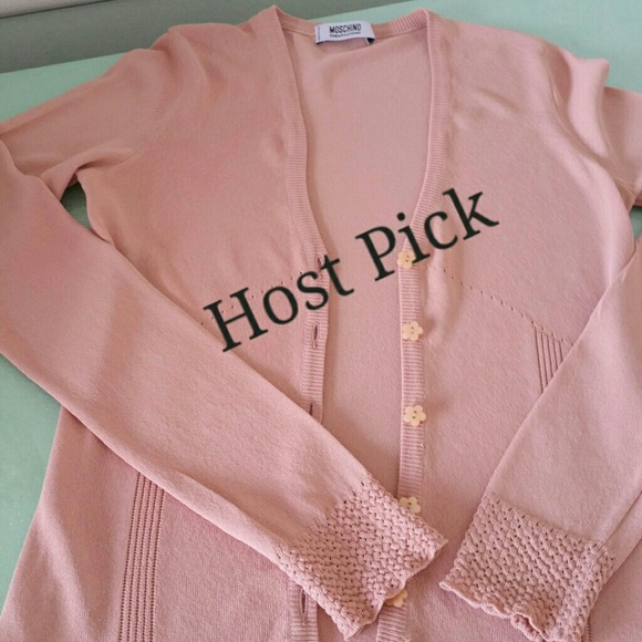Moschino Sweaters - Moschino Cheap & Chic Dusty Rose Feminine Cardigan