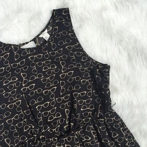 OPEN BACK FOREVER21 NERD GLASSES DRESS