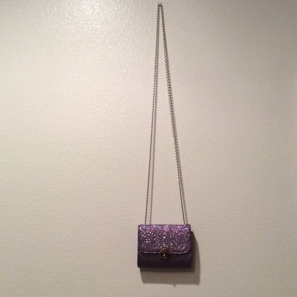 Purple Glitter Purse