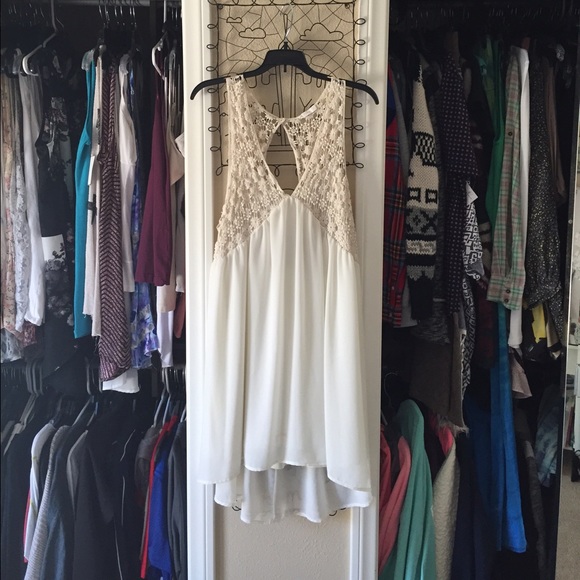 White floral summer dress