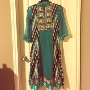 Sea green Salwar kameez contemporary