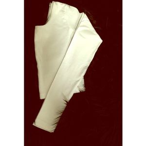 American Apparel White Long Sleeve Crop Top