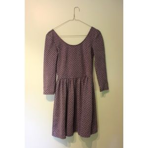 Gray Polka-Dot Dress