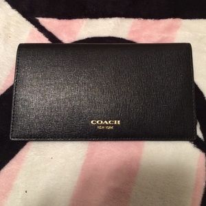 Authentic coach check book holder