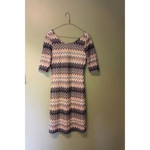 Chevron Print Dress