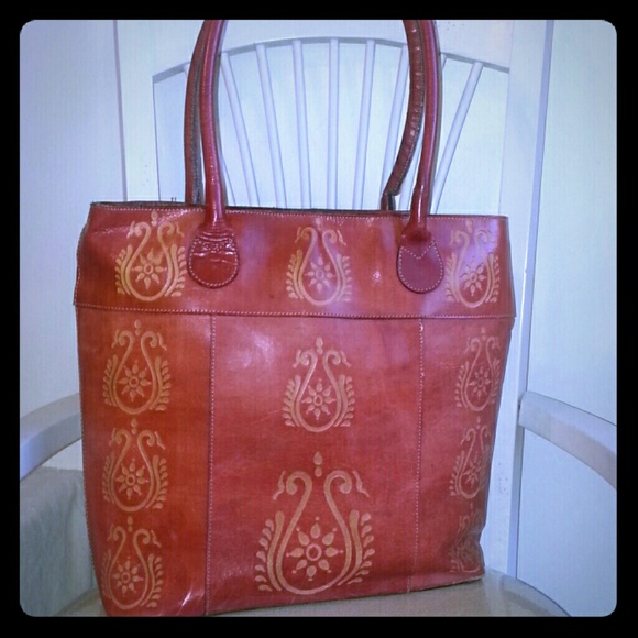 Beautiful Tooled  Tote