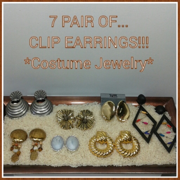 Clip Earrings (7 pair)