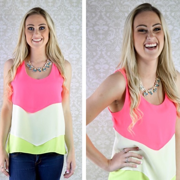 Bright tank top. Perfect for summer!