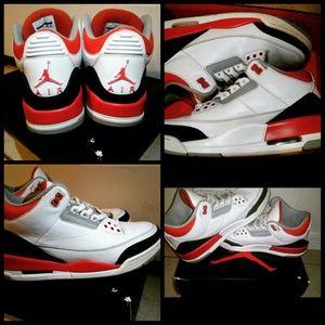 Fire red 3s