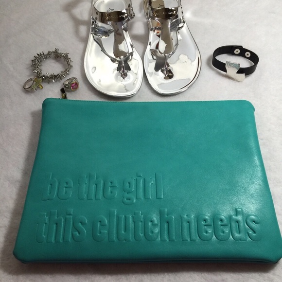 Zara Clutches & Wallets - Zara Turquoise Clutch