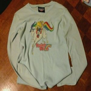 *hold* Size L Rainbow Brite Blue long Sleeve shirt