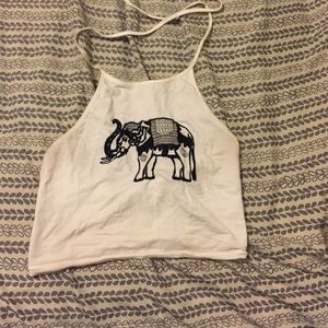 White brandy Melville halter