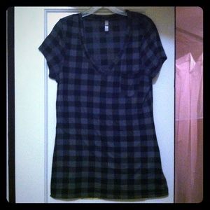 Black and grey long t-shirt