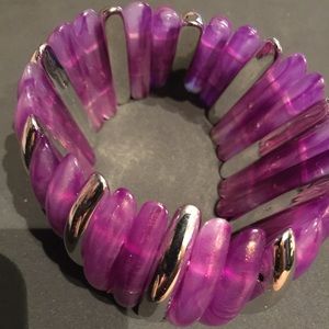 Beautiful Purple and Silver Bracelet