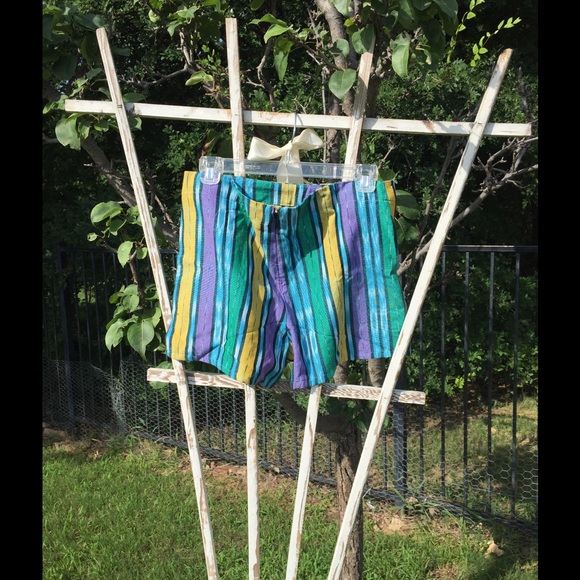 Cute Rancho Estancia Striped Shorts NWT - Picture 4 of 4
