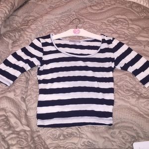 Striped Crop Top