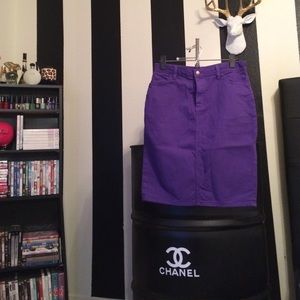 Brand New American Apparel Purple Denim Skirt