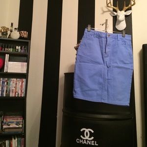 Brand New American Apparel Denim Skirt Light Blue
