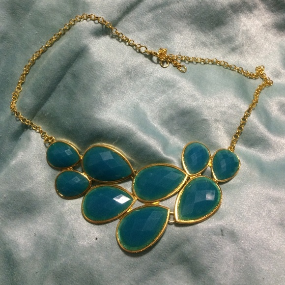 Blue bubble necklace