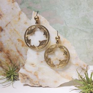 ✨🎣❤️ VINTAGE PISCES FISH GOLDEN HOOP EARRINGS ❤️