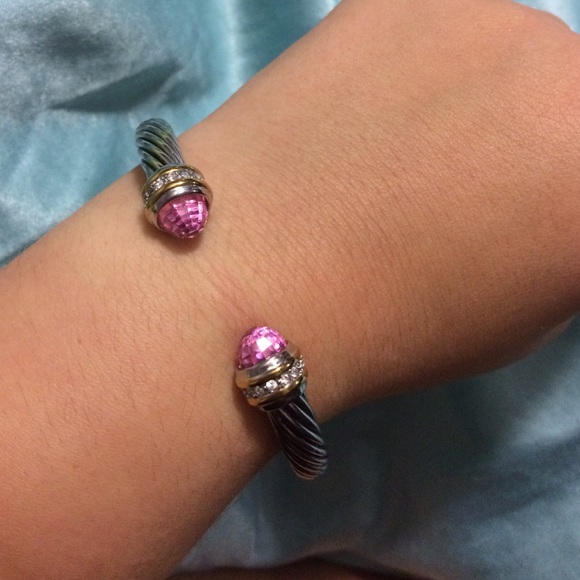 Pink cable cuff
