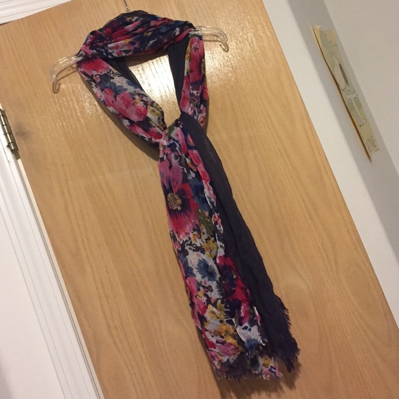 Light floral scarf