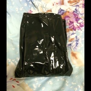 American apparel shiny leggings stretch vinyl pant