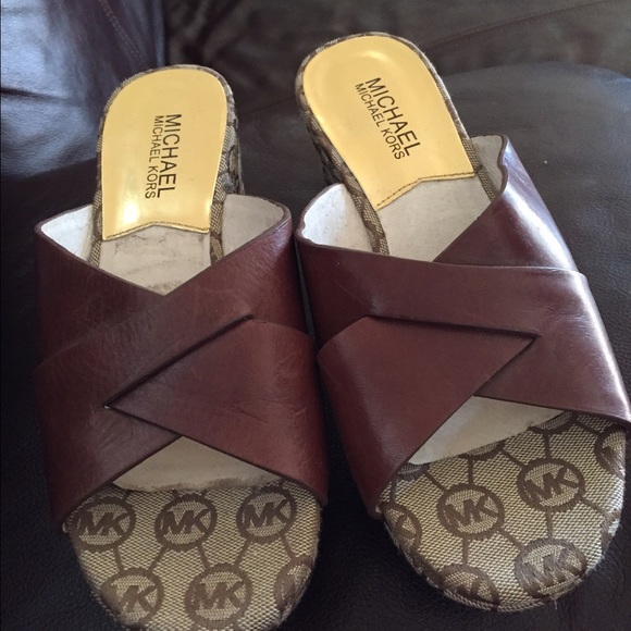 Michael Kors Shoes - Michael Kors wedge sandals size 5.5.