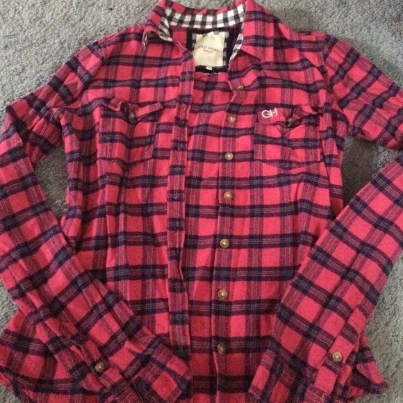Gilly Hicks Plaid Pink/Navy Flannel