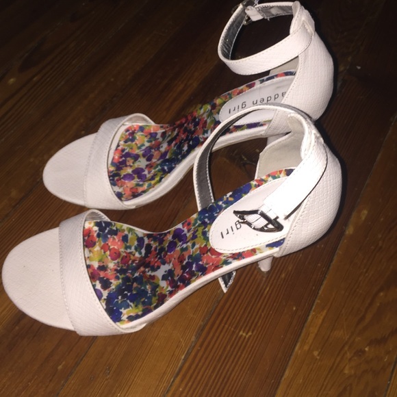 Strapped Madden girl heels